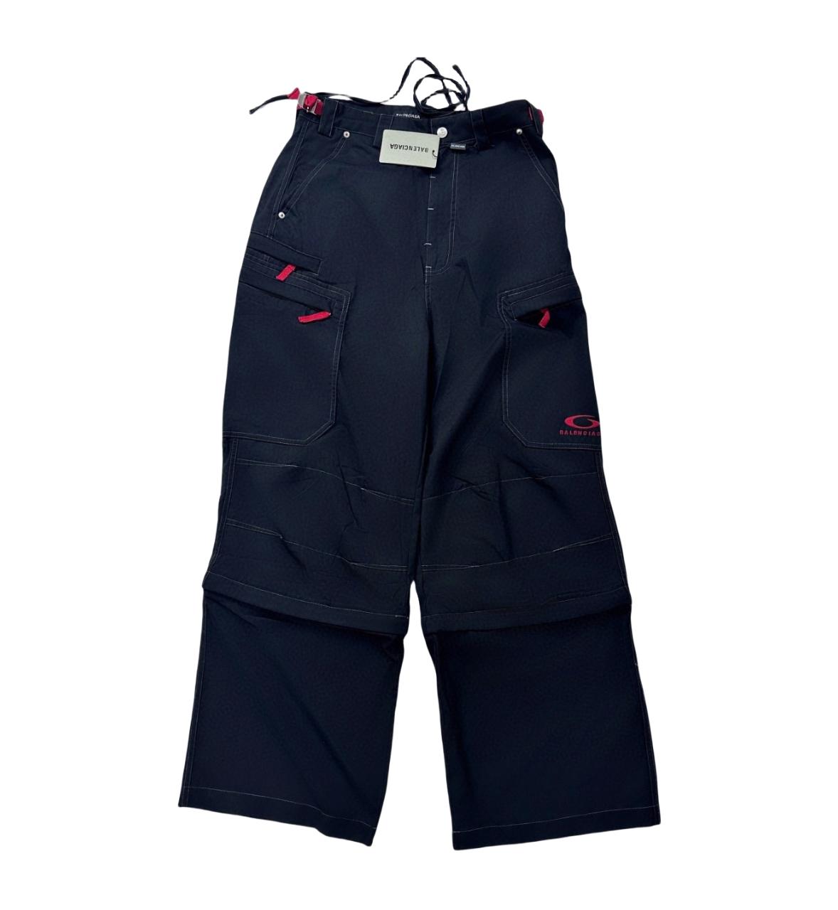 Balenciaga Utility Work Pants In Black Mixed Cotton Twill - EUR FASHION