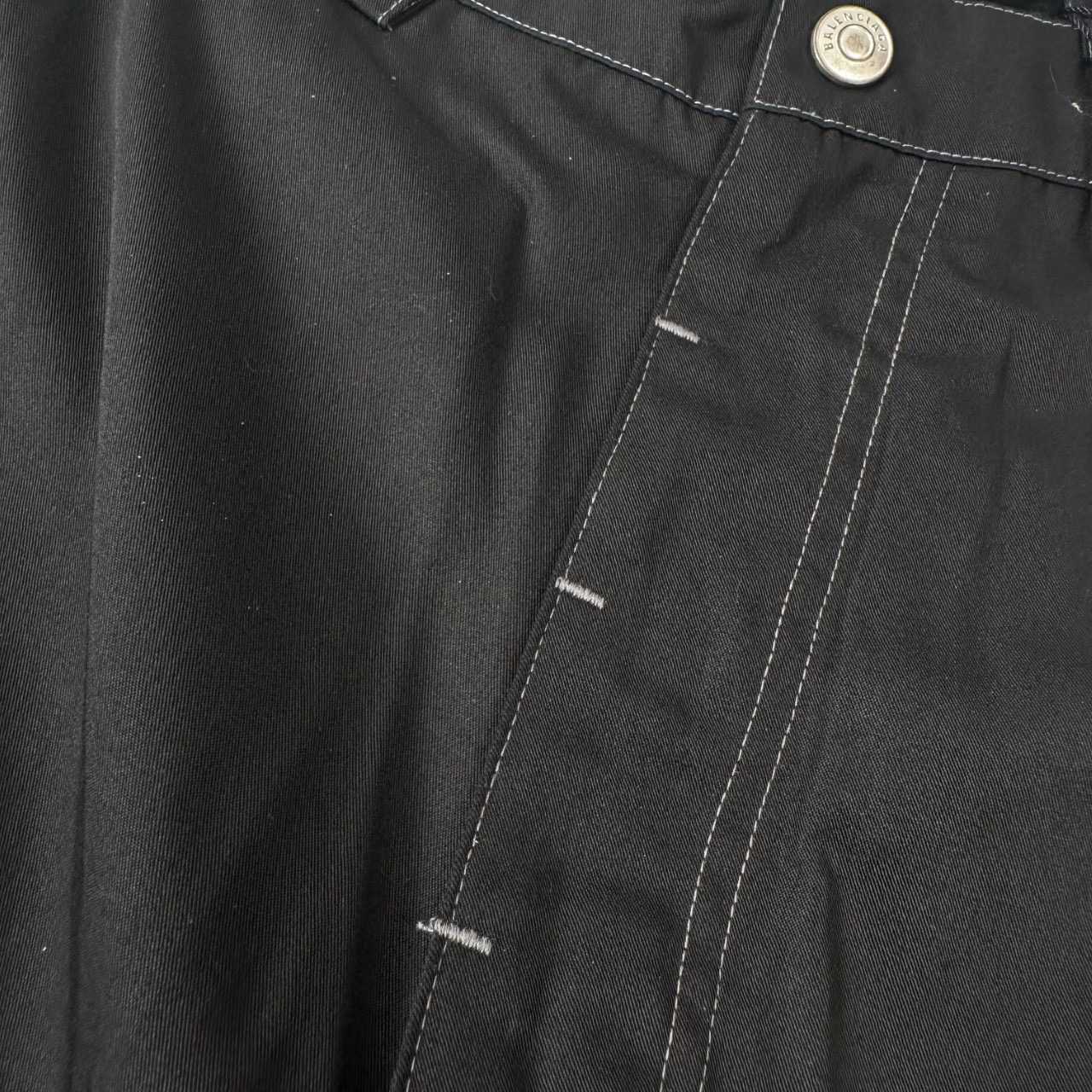 Balenciaga Utility Work Pants In Black Mixed Cotton Twill - EUR FASHION