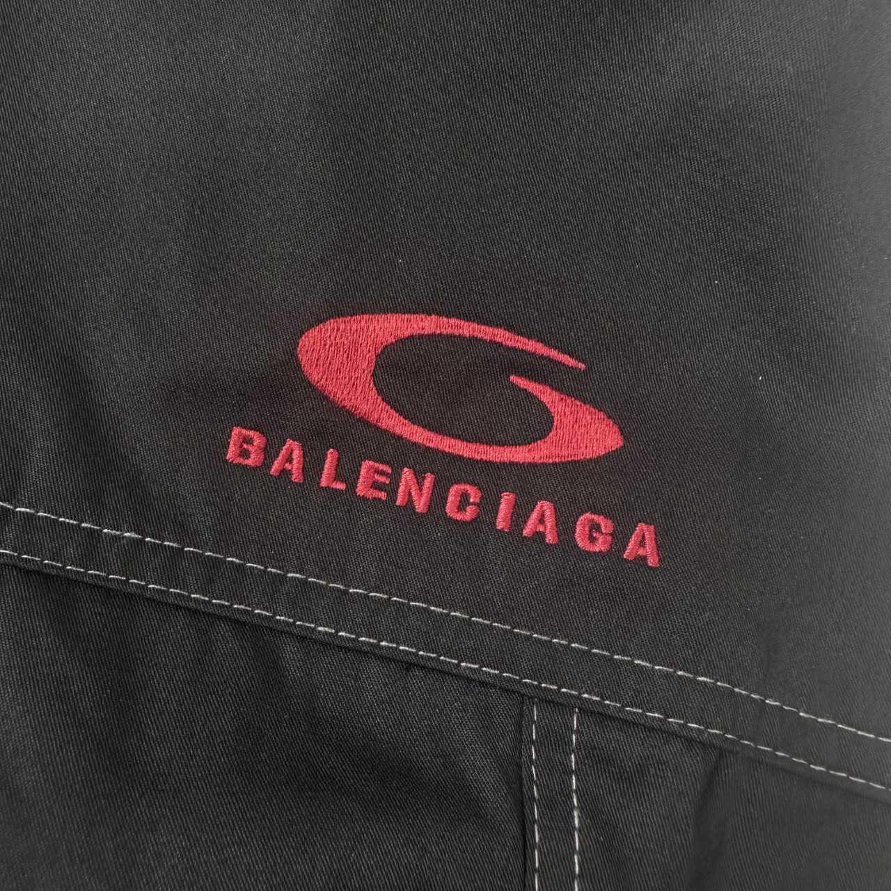 Balenciaga Utility Work Pants In Black Mixed Cotton Twill - EUR FASHION