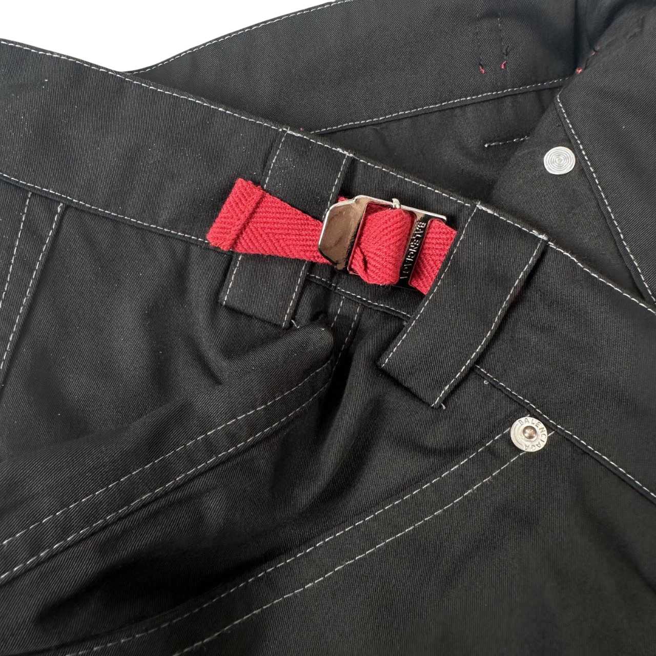 Balenciaga Utility Work Pants In Black Mixed Cotton Twill - EUR FASHION
