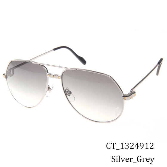 Cartier CT 1324912 Sunglasses In Silver Grey - EUR FASHION