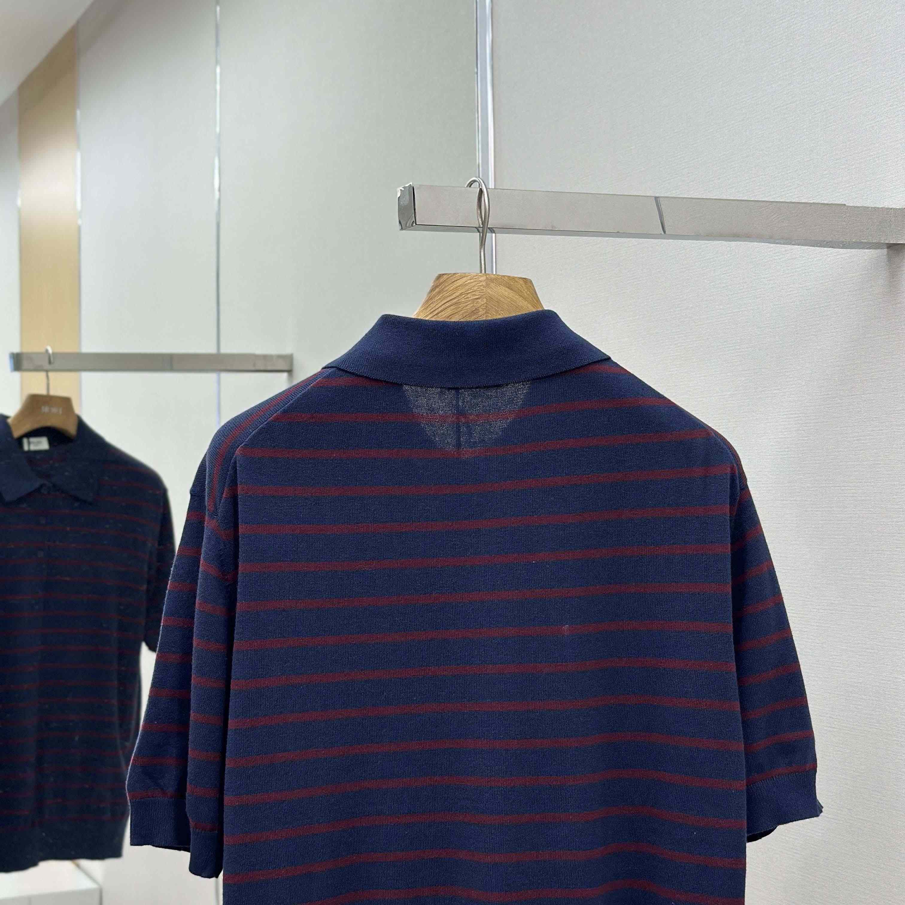 Celine Short-sleeved Polo Sweater In Fine Cotton - EUR FASHION
