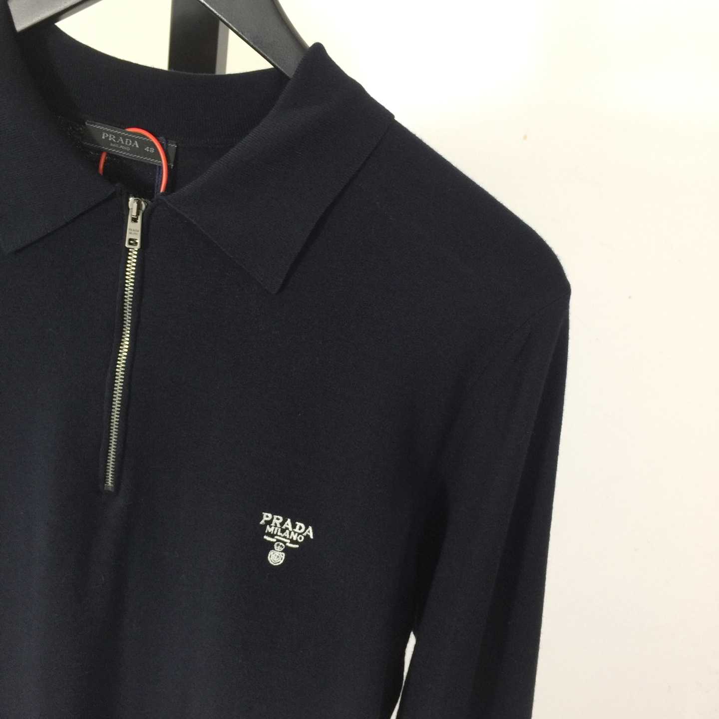 Prada Superfine Wool Polo Shirt - EUR FASHION