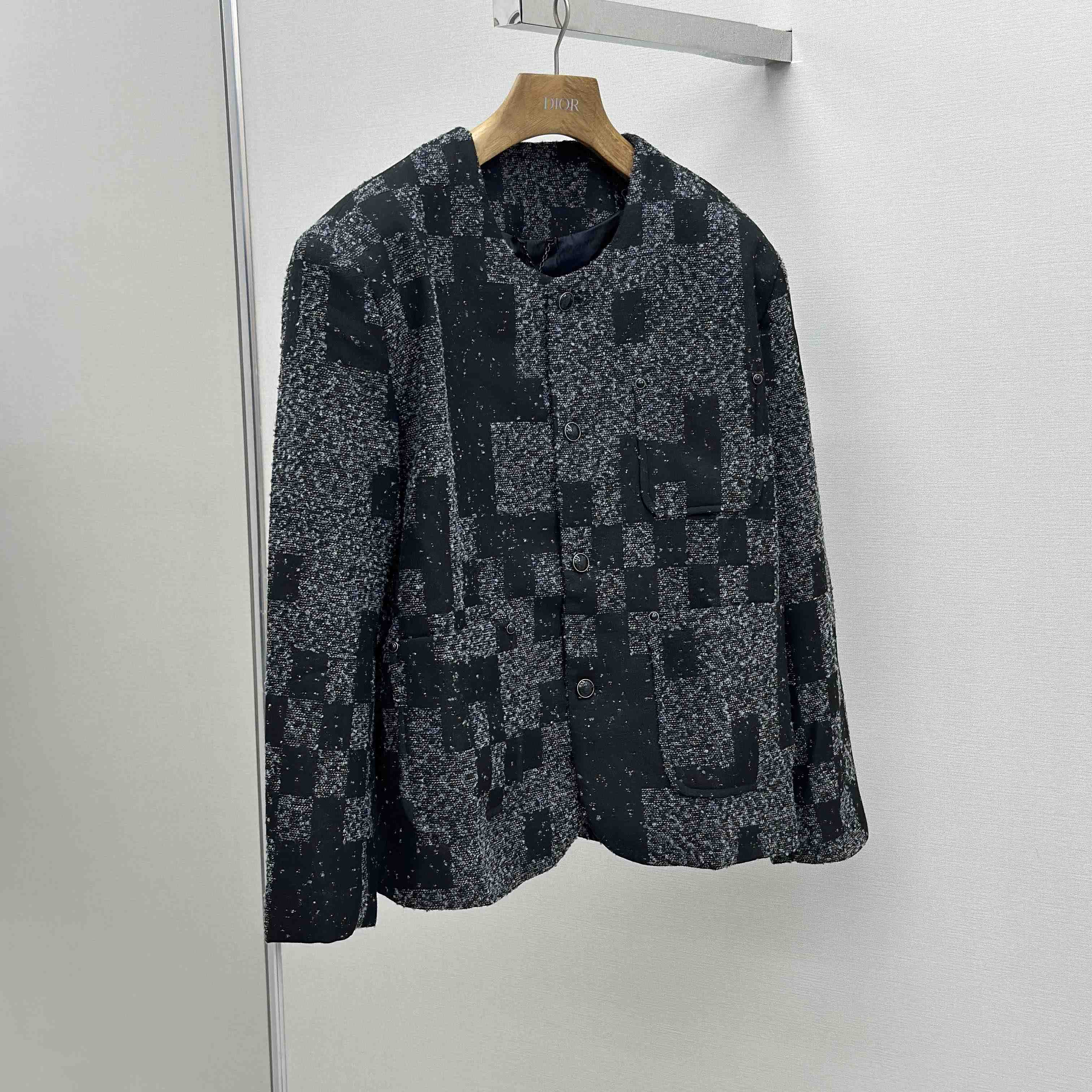 Louis Vuitton Denim Bouclette Collarless Jacket   1AHBR4 - EUR FASHION