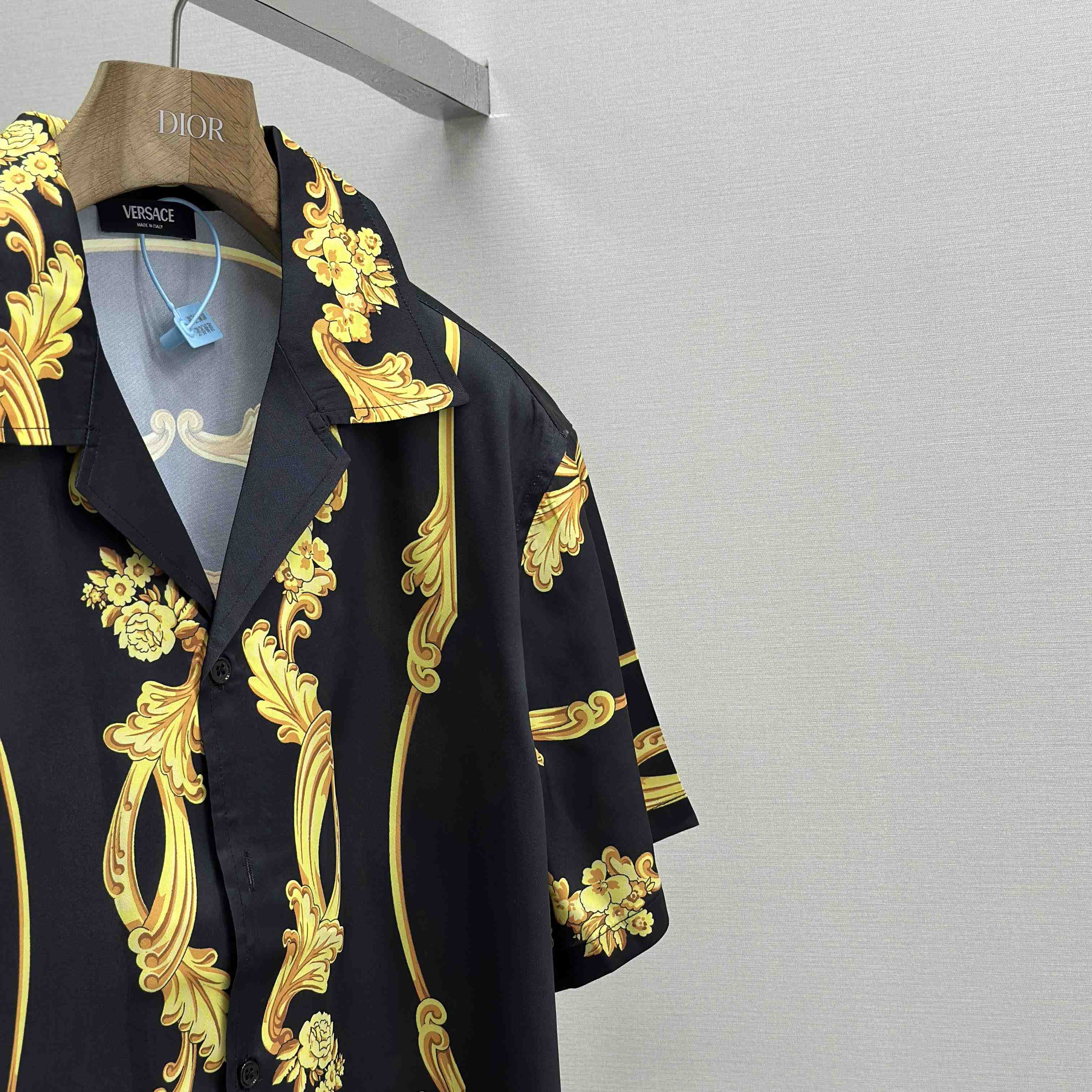 Versace Cameo Silk Shirt & Swim Boardshorts - EUR FASHION