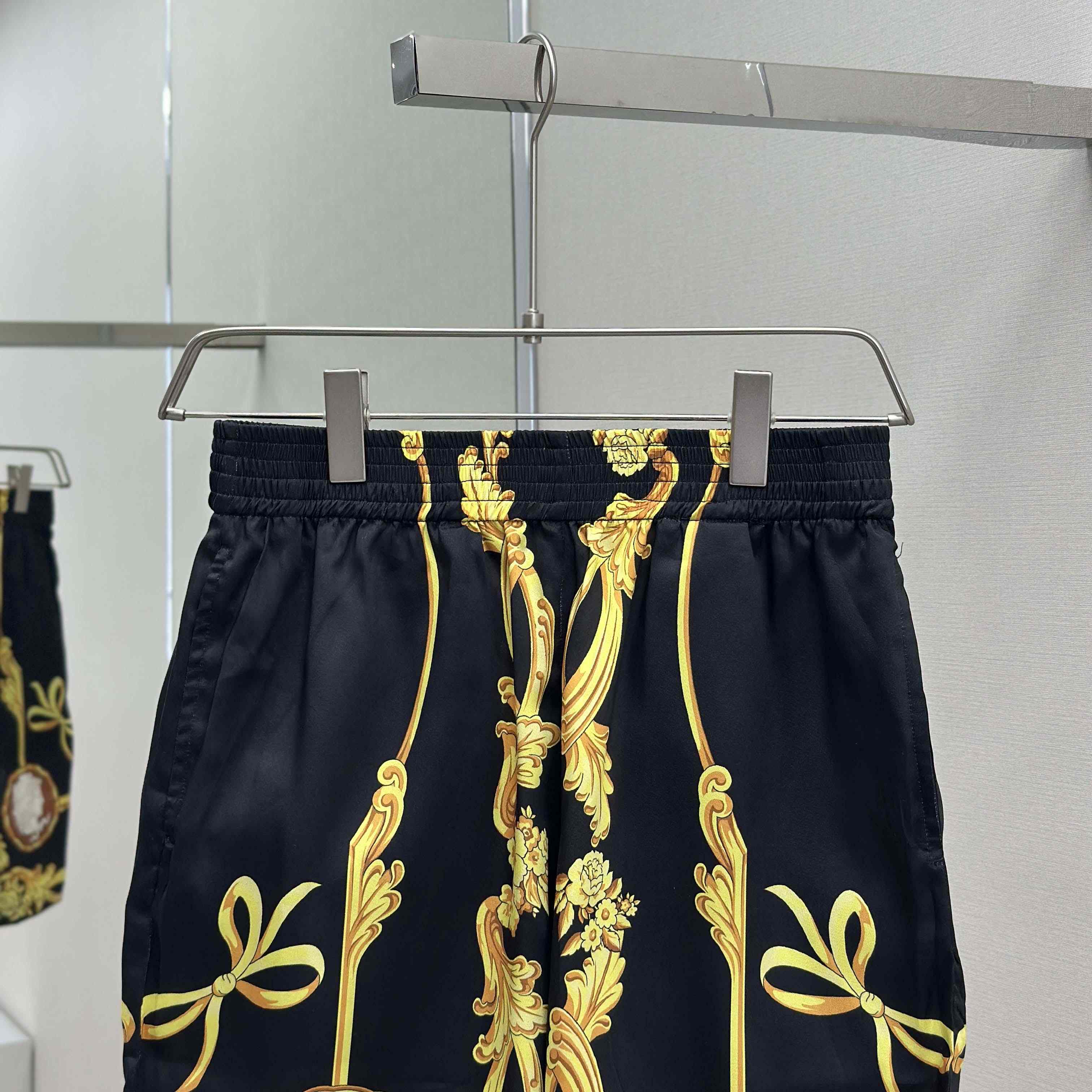 Versace Cameo Silk Shirt & Swim Boardshorts - EUR FASHION