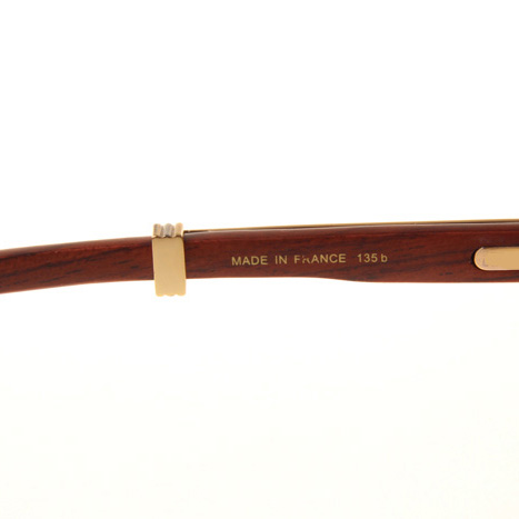 Cartier CT_1116679 Diamond Wood Sunglasses In Gold Brown - EUR FASHION