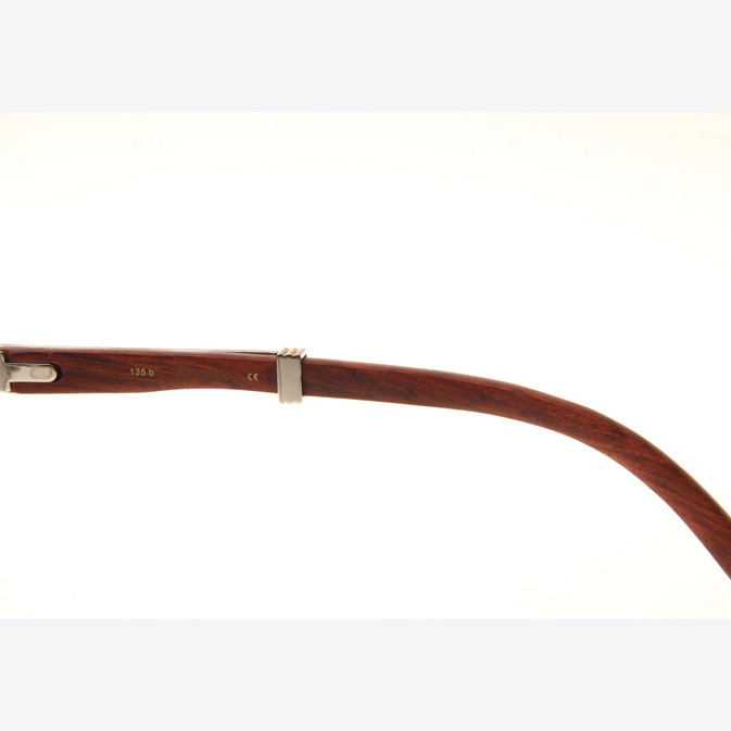 Cartier CT 1990-0692 Wood Sunglasses In Silver Grey - EUR FASHION