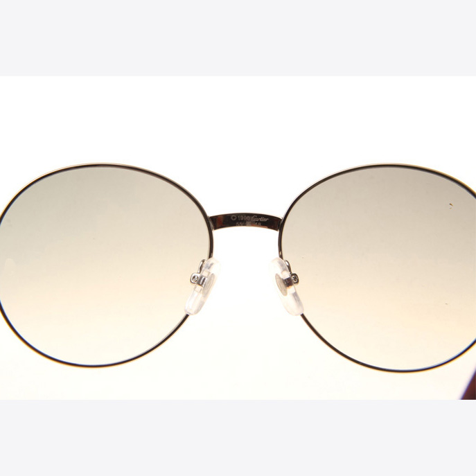 Cartier CT 1990-0692 Wood Sunglasses In Silver Grey - EUR FASHION