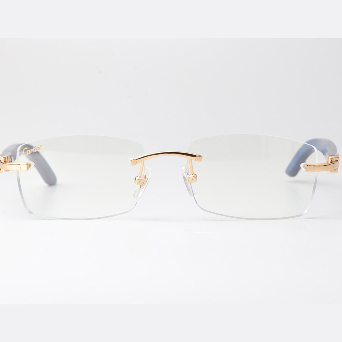 Cartier CT_3524012 Blue Arm Eyeglasses Gold - EUR FASHION