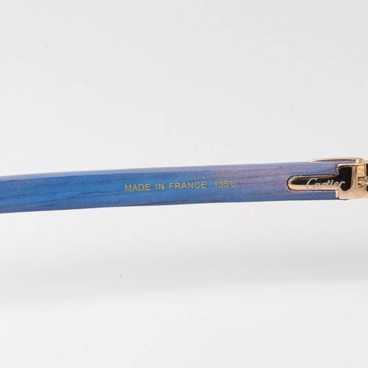 Cartier CT_3524012 Blue Arm Eyeglasses Gold - EUR FASHION