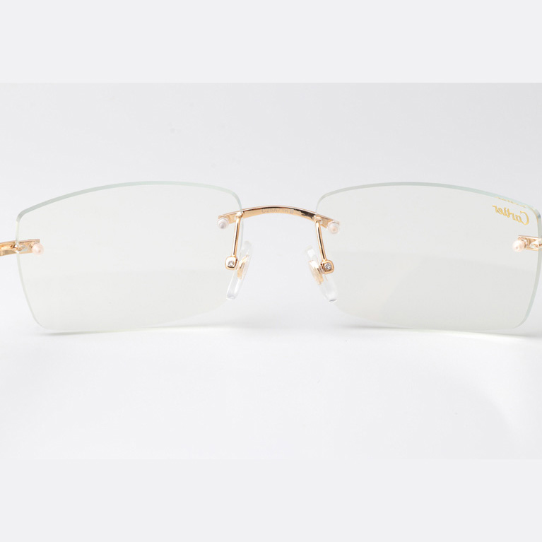 Cartier CT_3524012 Blue Arm Eyeglasses Gold - EUR FASHION