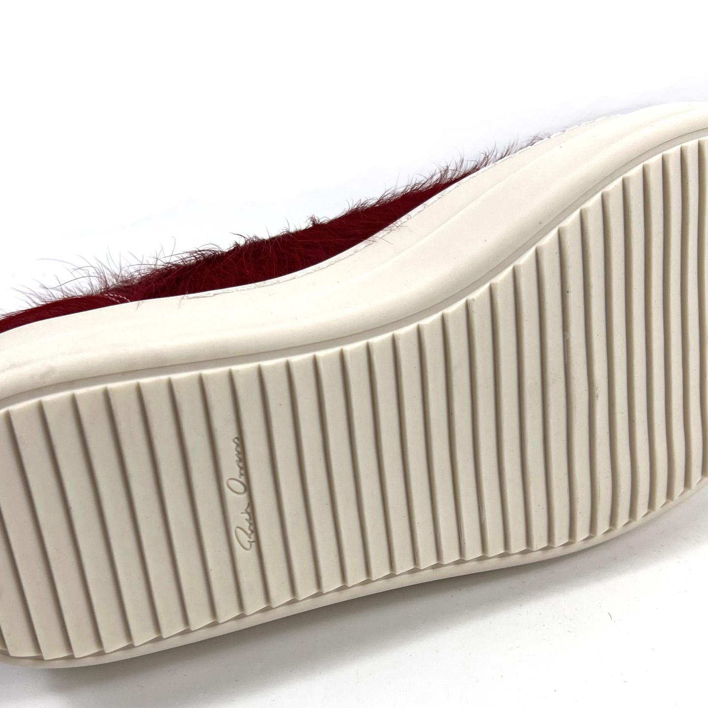Rick Owens Pelliccia Vintage Low 'Cardinal Red' - EUR FASHION
