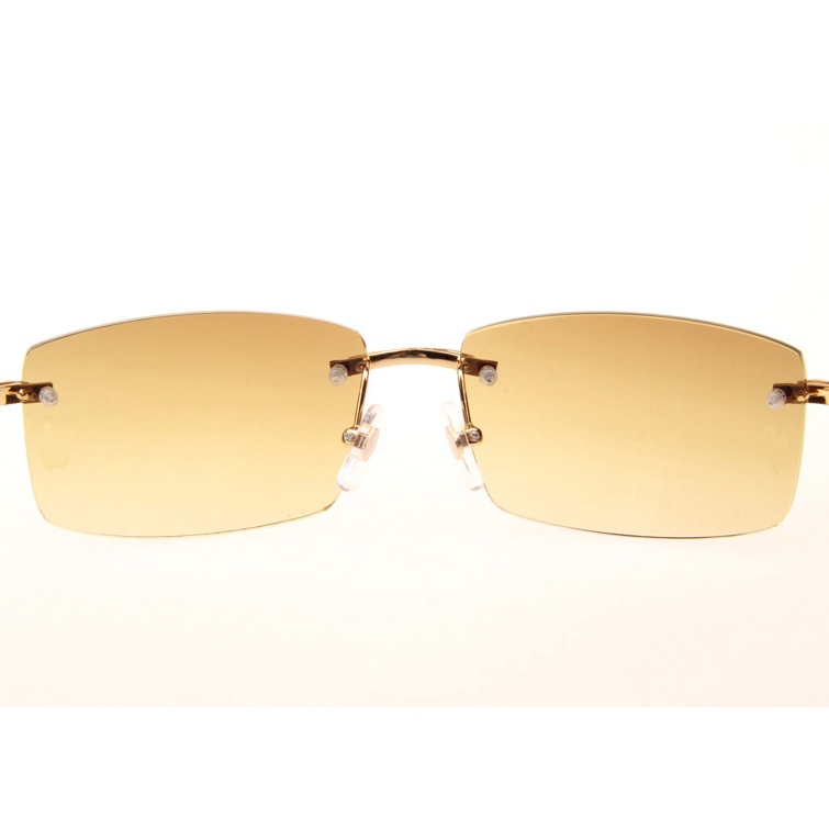 Cartier CT_3524012 Big Diamond Wood Sunglasses In Gold Brown - EUR FASHION