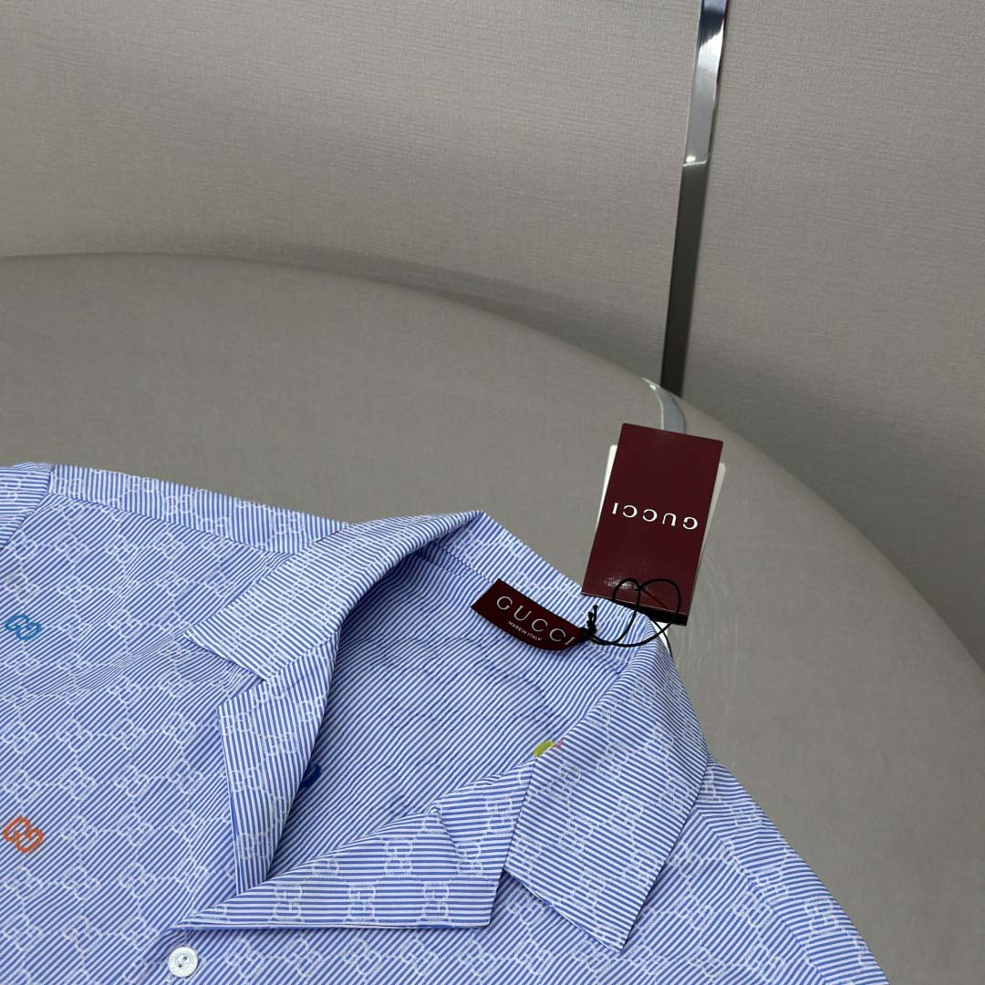 Gucci Striped Cotton Bowling Shirt - EUR FASHION