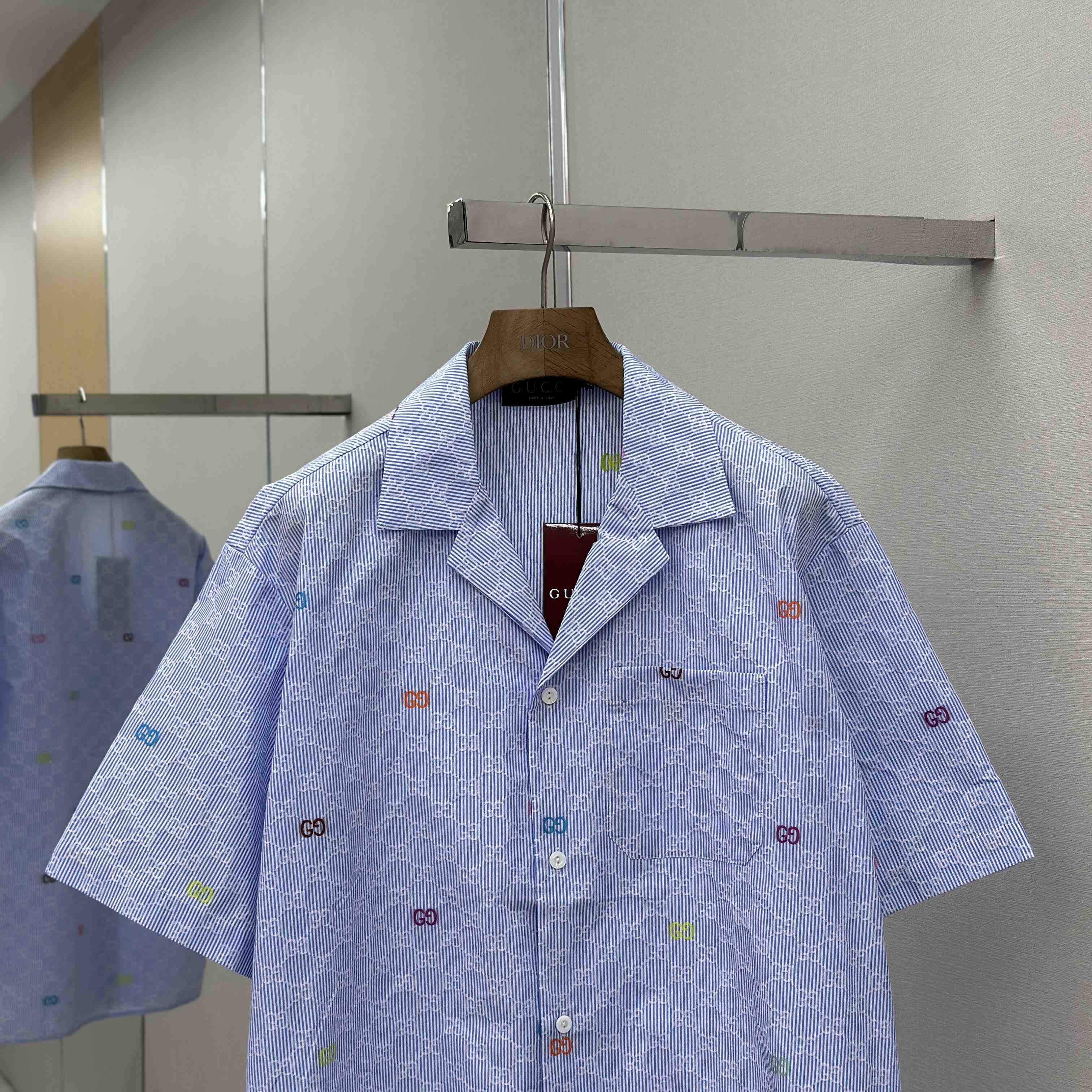 Gucci Striped Cotton Bowling Shirt - EUR FASHION