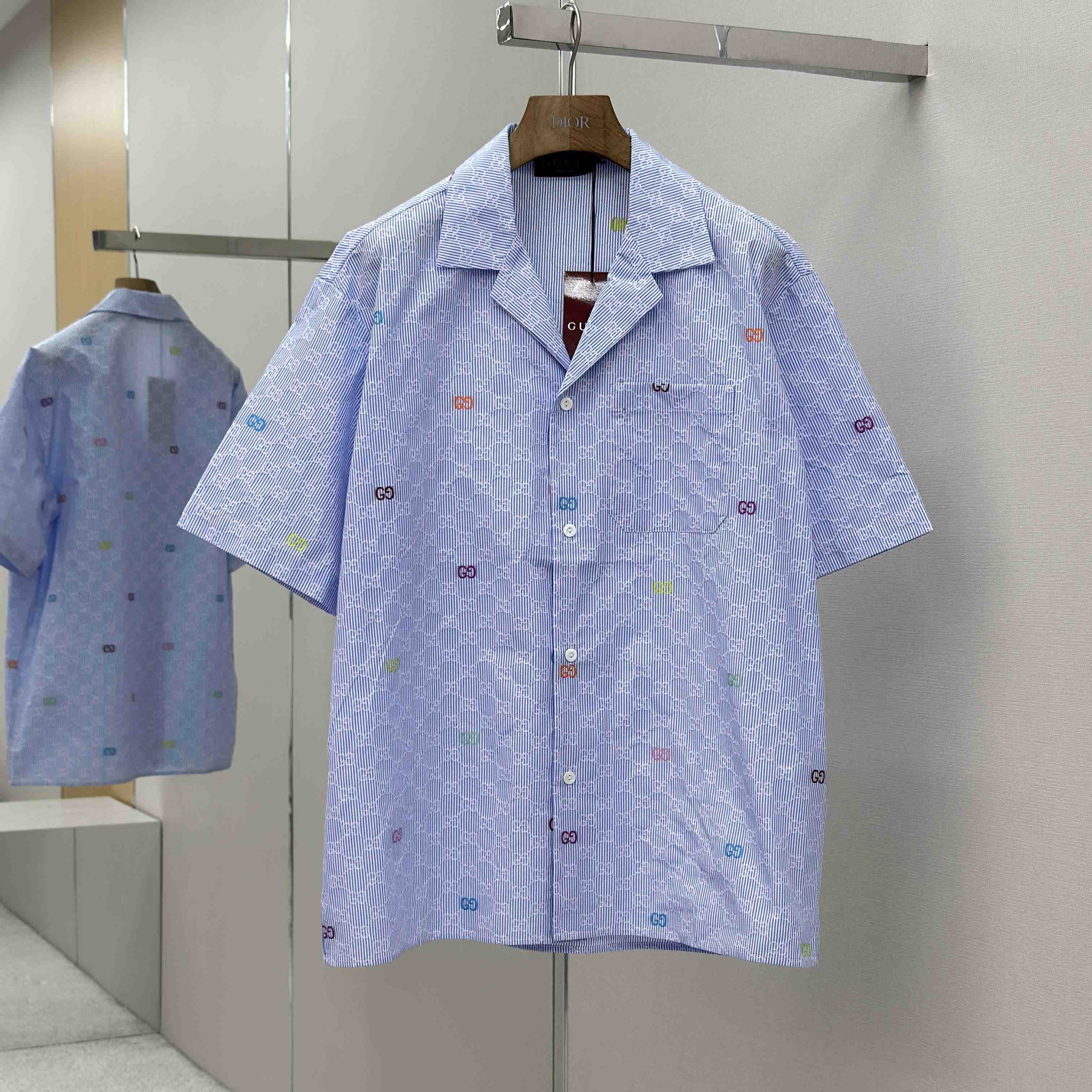 Gucci Striped Cotton Bowling Shirt - EUR FASHION