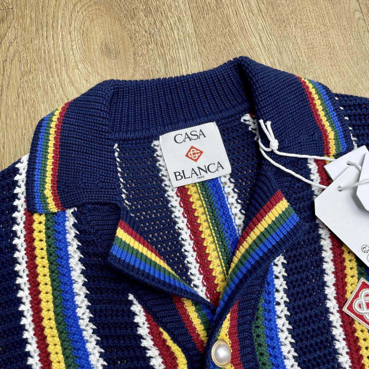 Casablanca Crochet Long-sleeve Stripe Shirt - EUR FASHION
