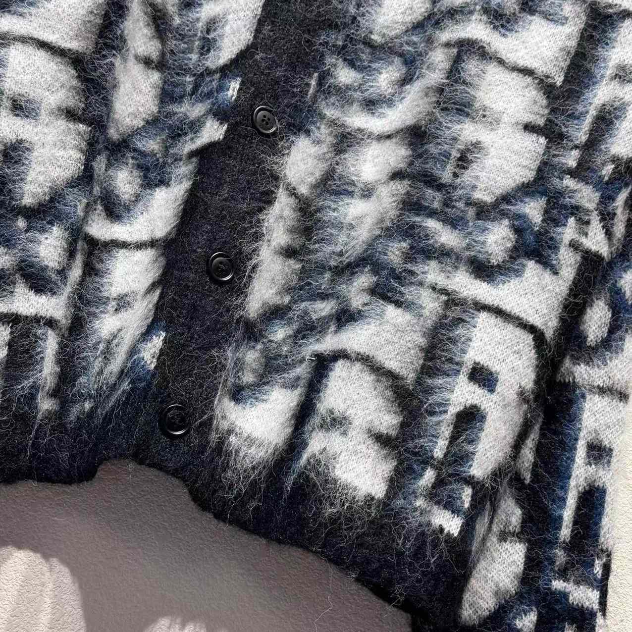 Dior Blue Printed Long Sleeve Knitwear - EUR FASHION