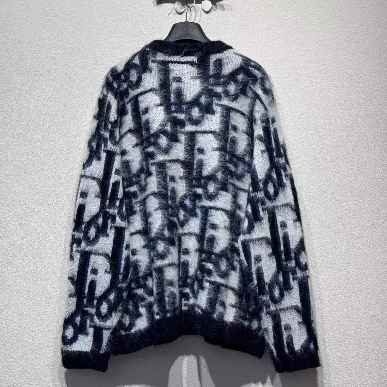 Dior Blue Printed Long Sleeve Knitwear - EUR FASHION