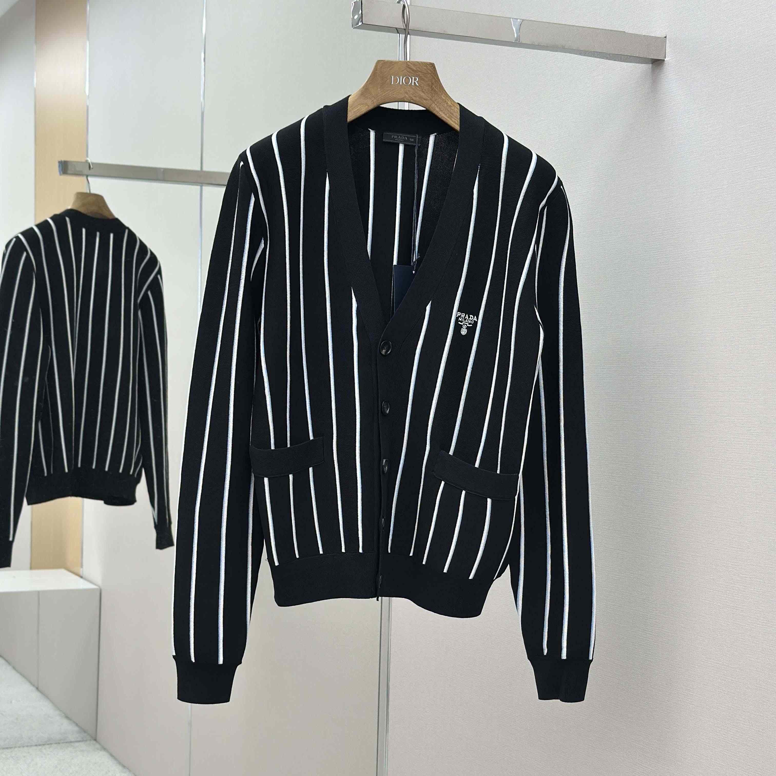 Prada Black Wool Cardigan - EUR FASHION