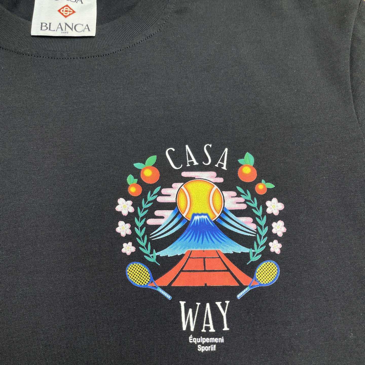 Casablanca Casa Way Mountain Short Sleeve T-Shirt   C1033 - EUR FASHION