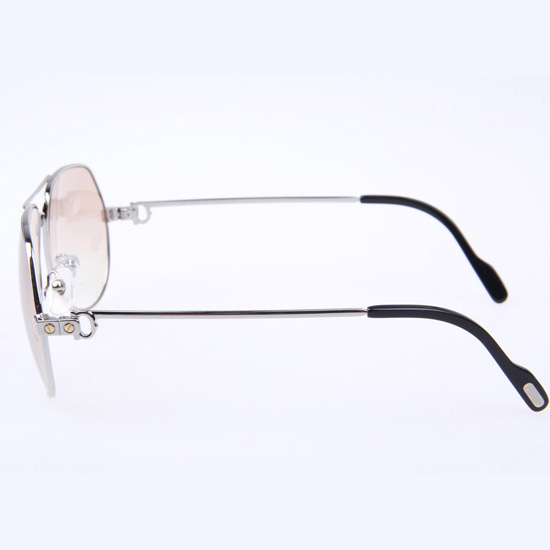 Cartier CT 1324912 Sunglasses In Silver Brown - EUR FASHION