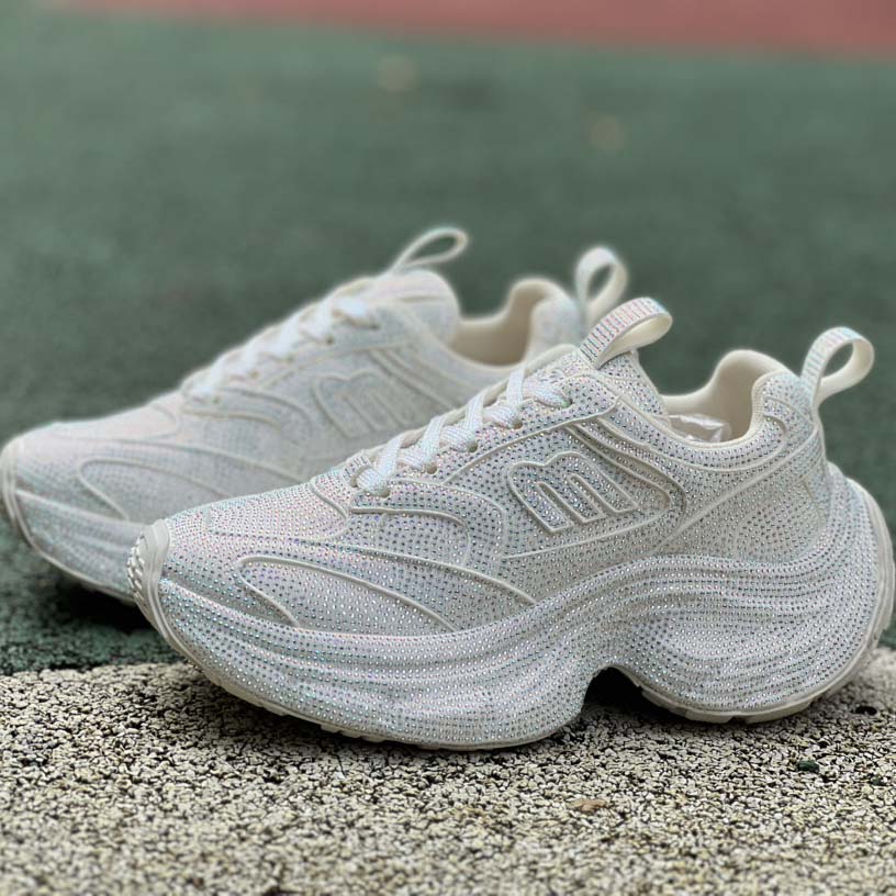 Balenciaga Runner Sneakers with Rhinestones - EUR FASHION