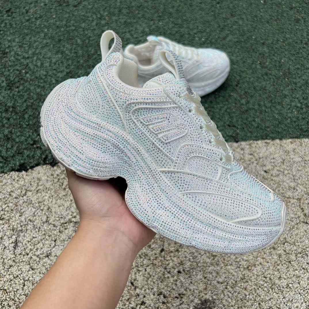 Balenciaga Runner Sneakers with Rhinestones - EUR FASHION