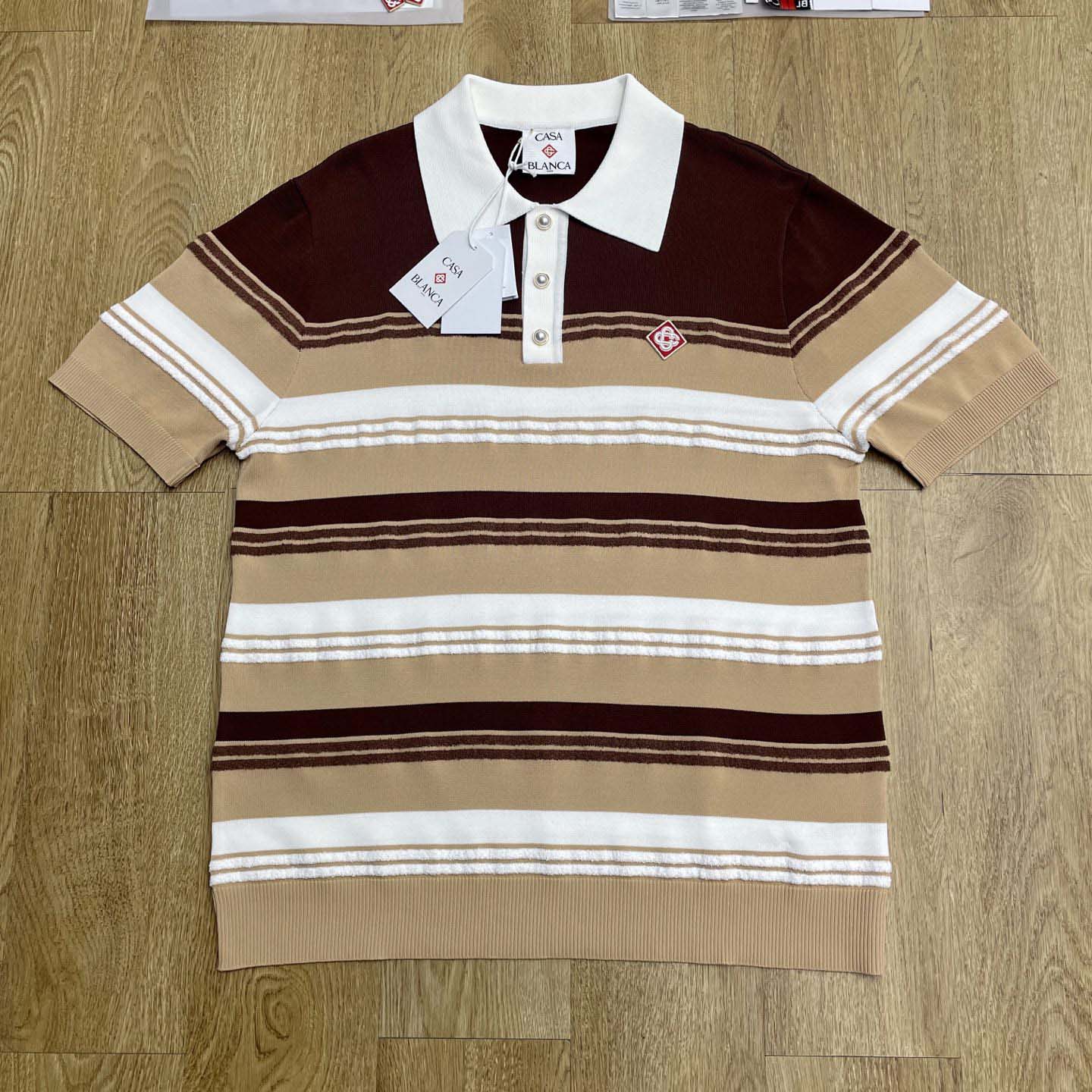 Casablanca Stripe Polo Shirt   D0100 - EUR FASHION
