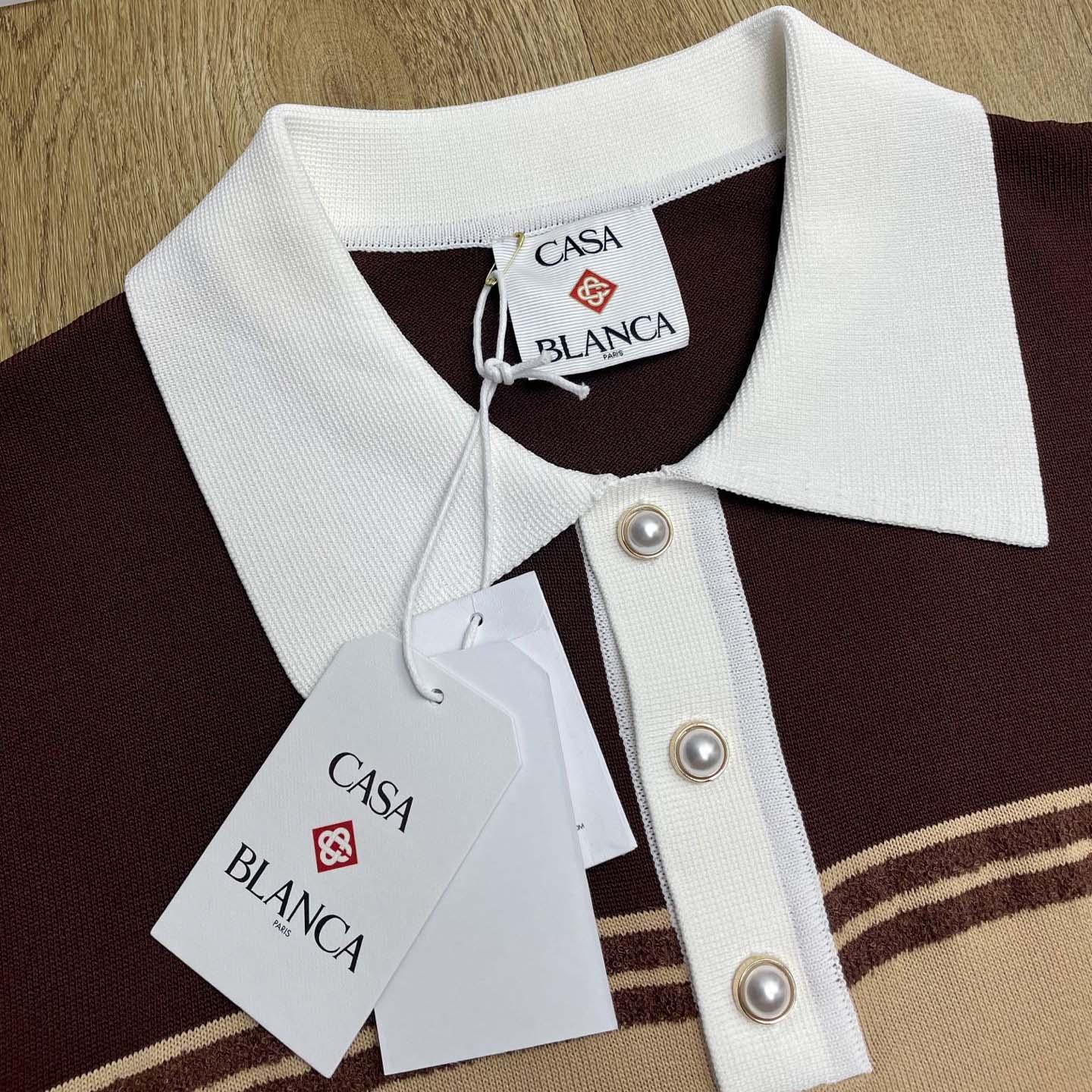 Casablanca Stripe Polo Shirt   D0100 - EUR FASHION