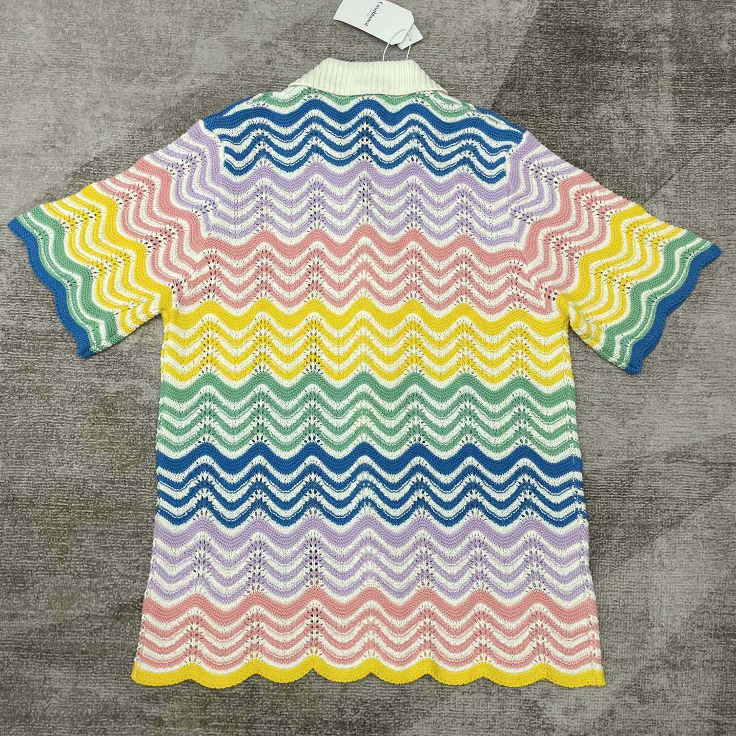 Casablanca Wave Crochet Shirt   D0056 - EUR FASHION