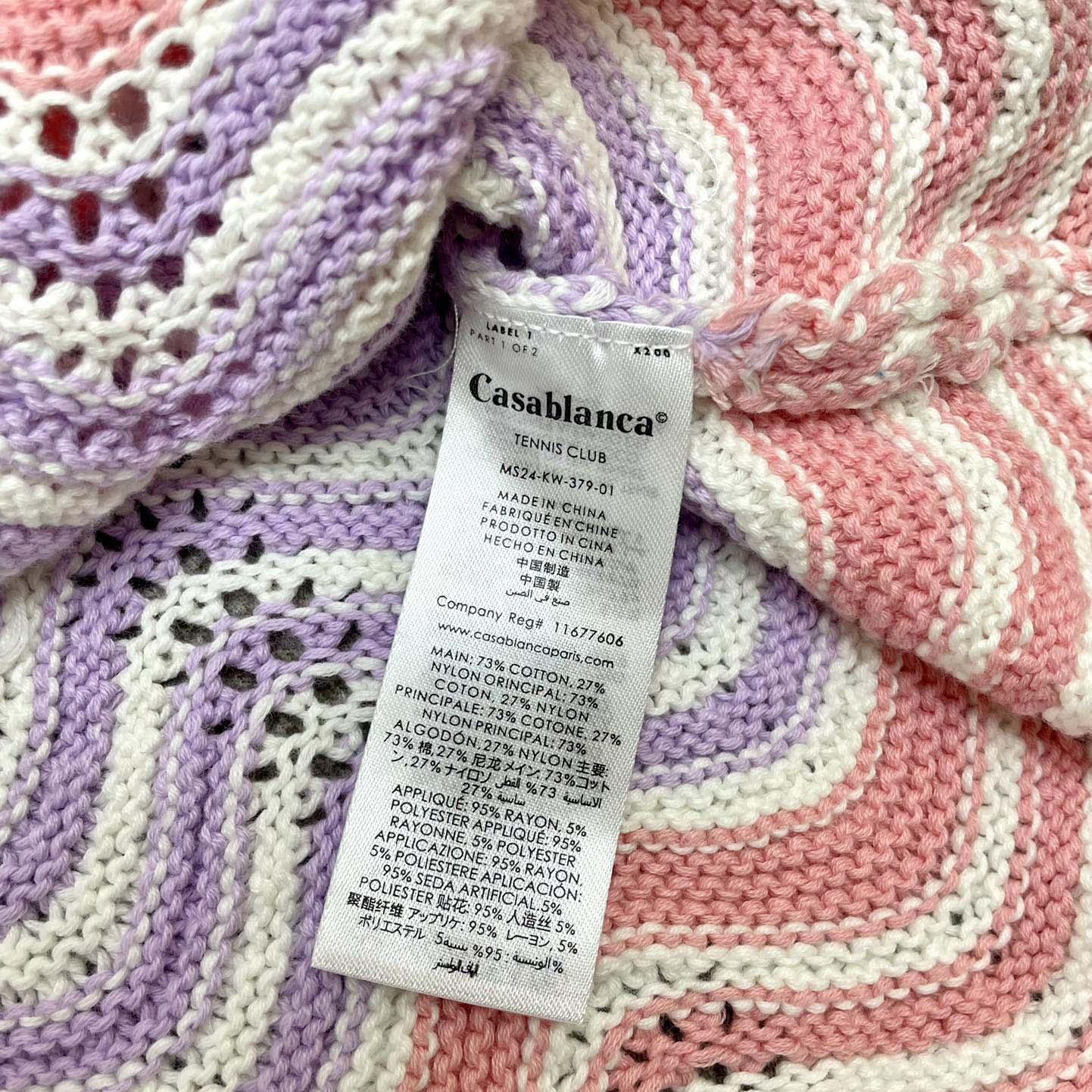 Casablanca Wave Crochet Shirt   D0056 - EUR FASHION