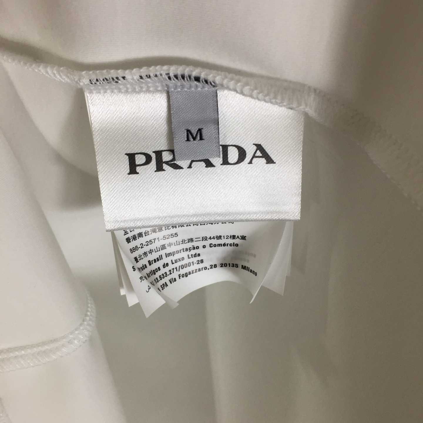 Prada Logo Cotton Tee - EUR FASHION