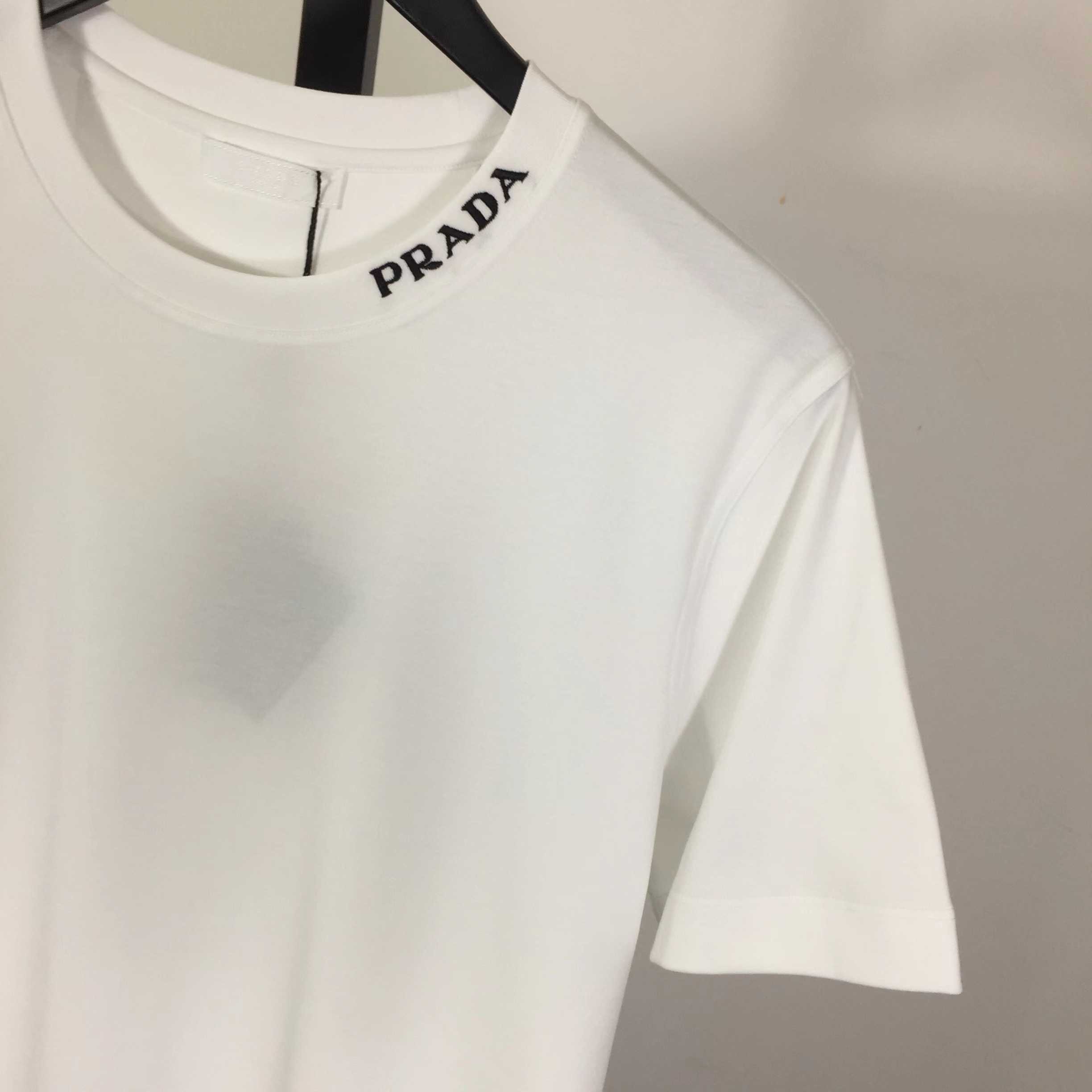 Prada Logo Cotton Tee - EUR FASHION