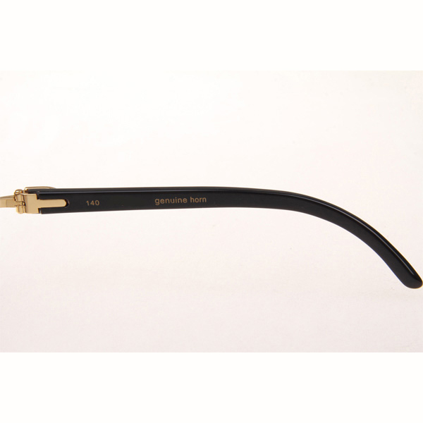 Cartier CT_3524012 Diamond Black Buffalo Eyeglasses In Gold Brown - EUR FASHION
