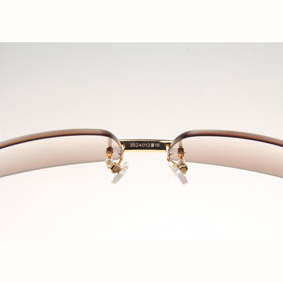 Cartier CT_3524012 Diamond Black Buffalo Eyeglasses In Gold Brown - EUR FASHION