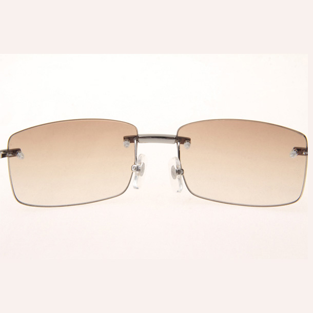 Cartier CT_3524012 Diamond White Buffalo Sunglasses In Silver Brown - EUR FASHION