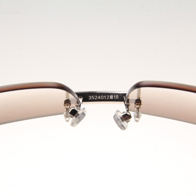 Cartier CT_3524012 Diamond White Buffalo Sunglasses In Silver Brown - EUR FASHION