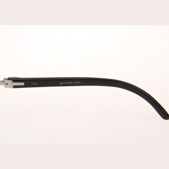 Cartier CT_3524012 Diamond Black Buffalo Eyeglasses In Silver - EUR FASHION