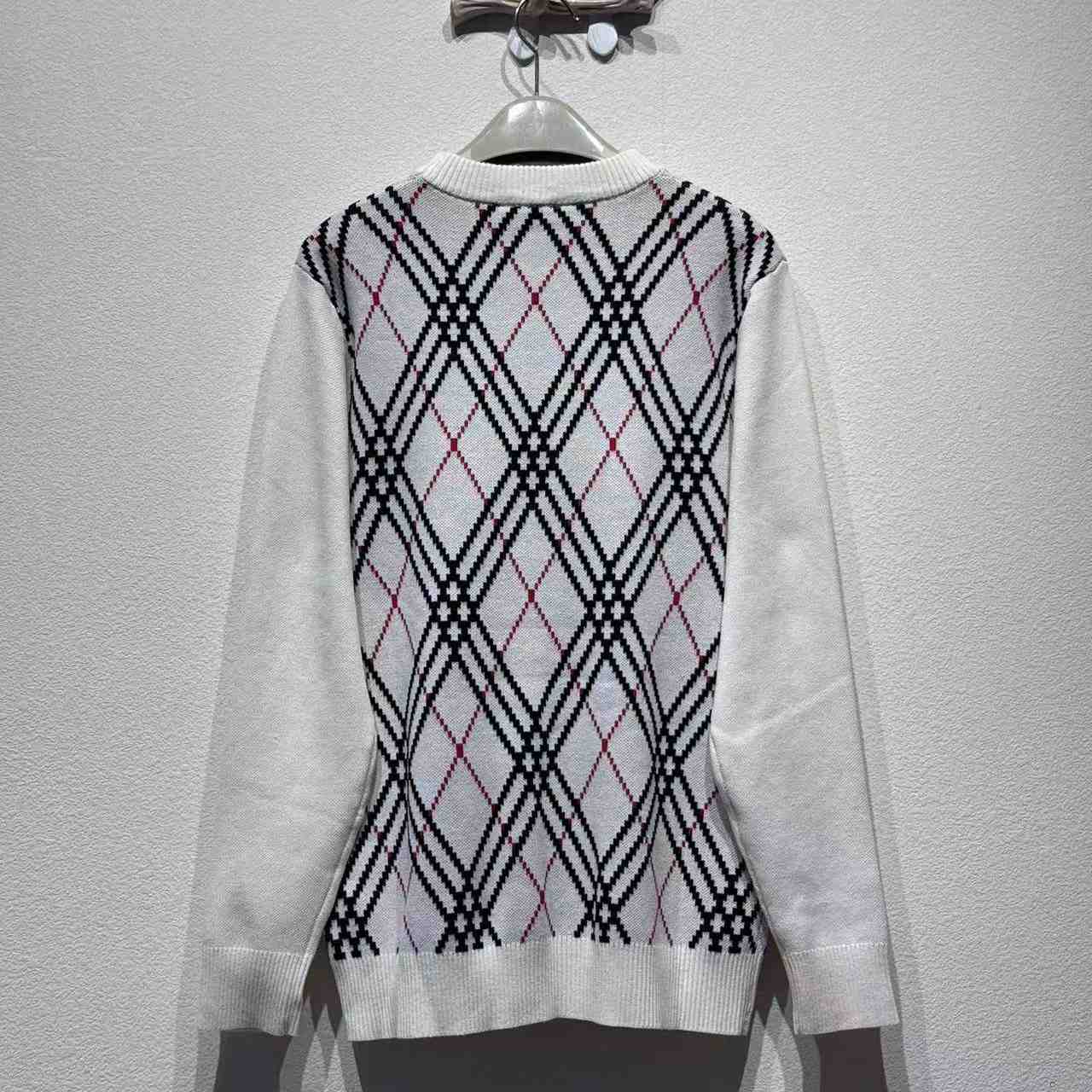 Burberry Argyle Check Wool Blend Sweater - EUR FASHION