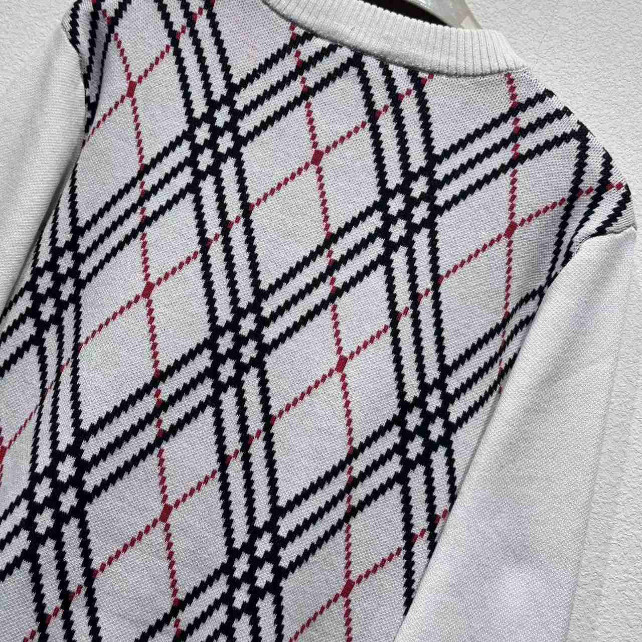 Burberry Argyle Check Wool Blend Sweater - EUR FASHION