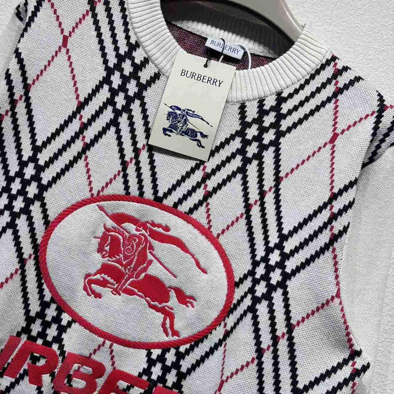 Burberry Argyle Check Wool Blend Sweater - EUR FASHION