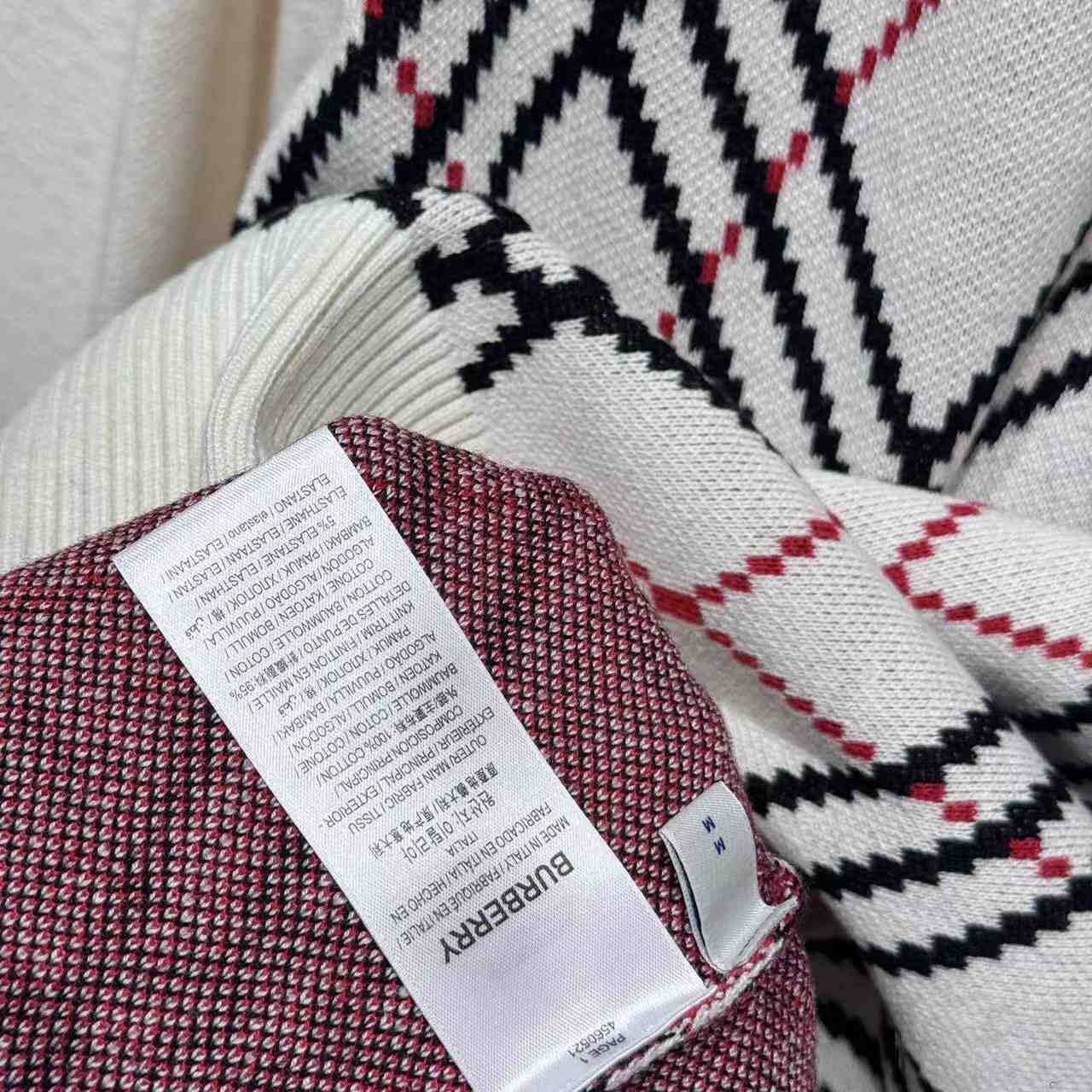Burberry Argyle Check Wool Blend Sweater - EUR FASHION