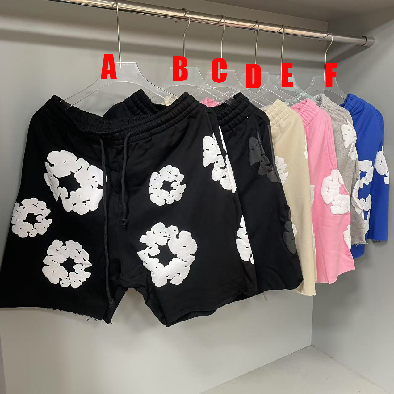 Denim Tears Cotton Wreath Sweatshorts - EUR FASHION