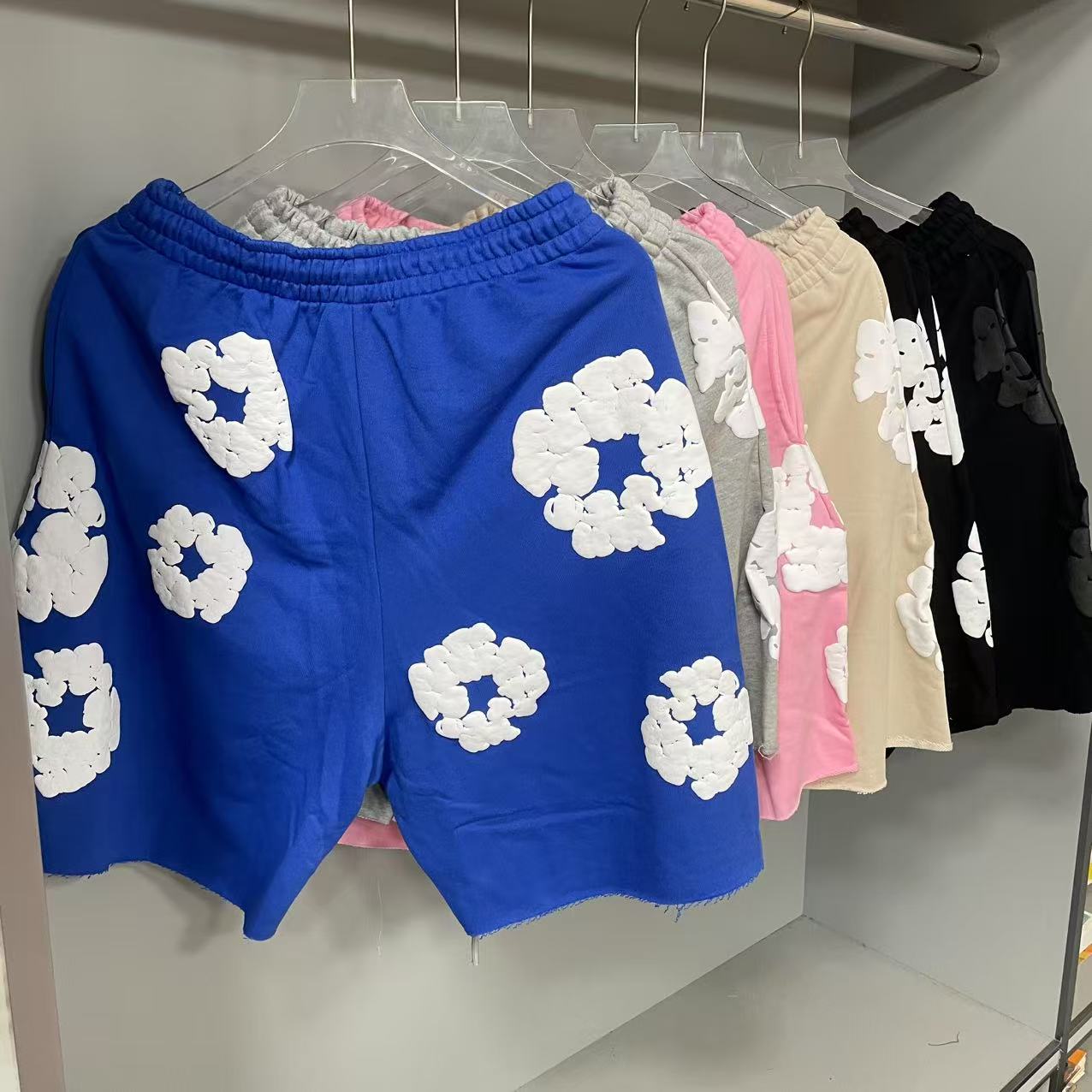 Denim Tears Cotton Wreath Sweatshorts - EUR FASHION
