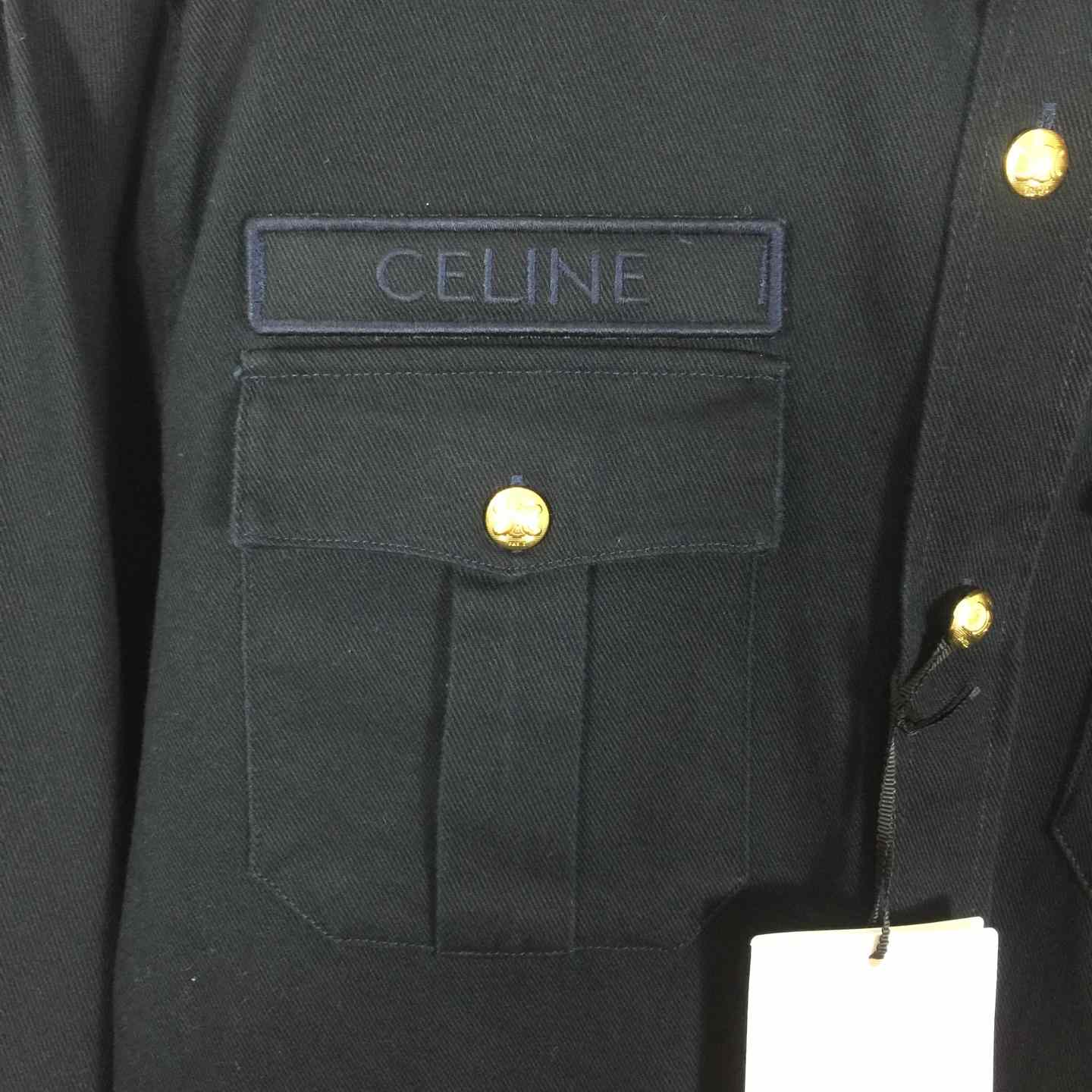 Celine Military Shirt In Cotton Wool Twill - EUR FASHION
