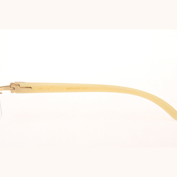 Cartier CT_3524012 Diamond White Buffalo Eyeglasses In Gold - EUR FASHION