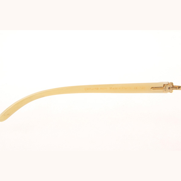 Cartier CT_3524012 Diamond White Buffalo Eyeglasses In Gold - EUR FASHION