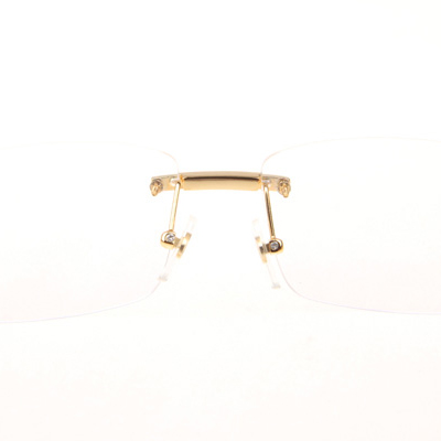 Cartier CT_3524012 Diamond White Buffalo Eyeglasses In Gold - EUR FASHION